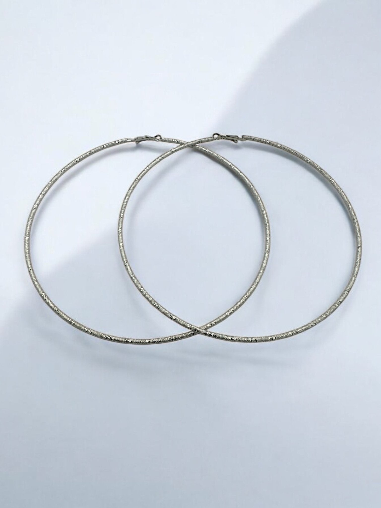 14CM Oversized Statement Hoop Earrings - Fatisha Boutique