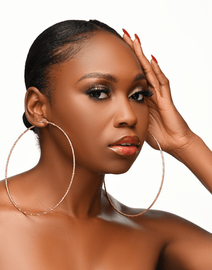 14CM Oversized Statement Hoop Earrings - Fatisha Boutique