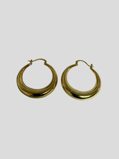 4cm Chunky Statement Hoop Earrings - Fatisha Boutique