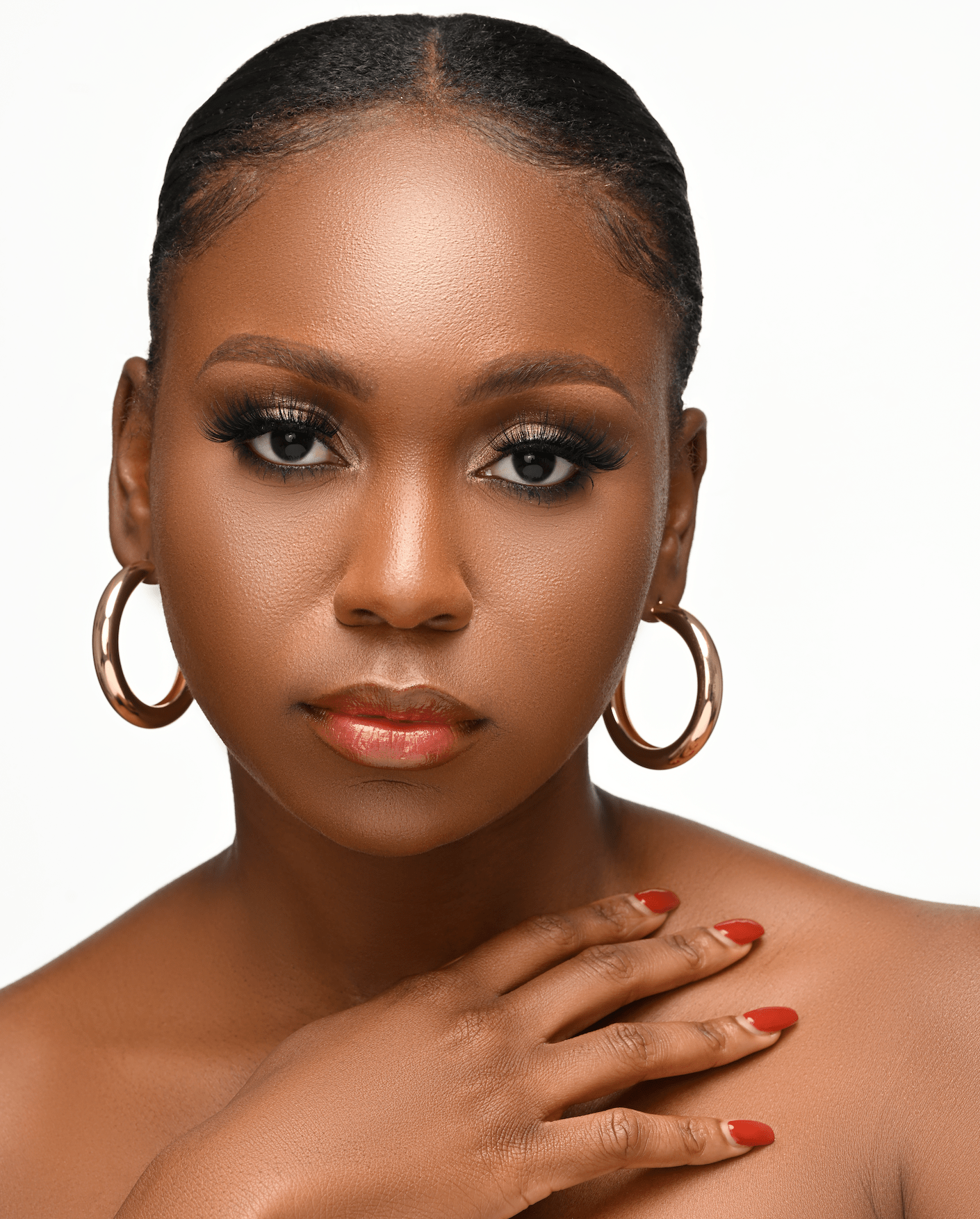 5CM Lightweight Chunky Hoop Earrings - Fatisha Boutique