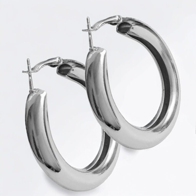 5CM Lightweight Chunky Hoop Earrings - Fatisha Boutique