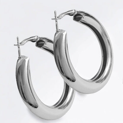 5CM Lightweight Chunky Hoop Earrings - Fatisha Boutique