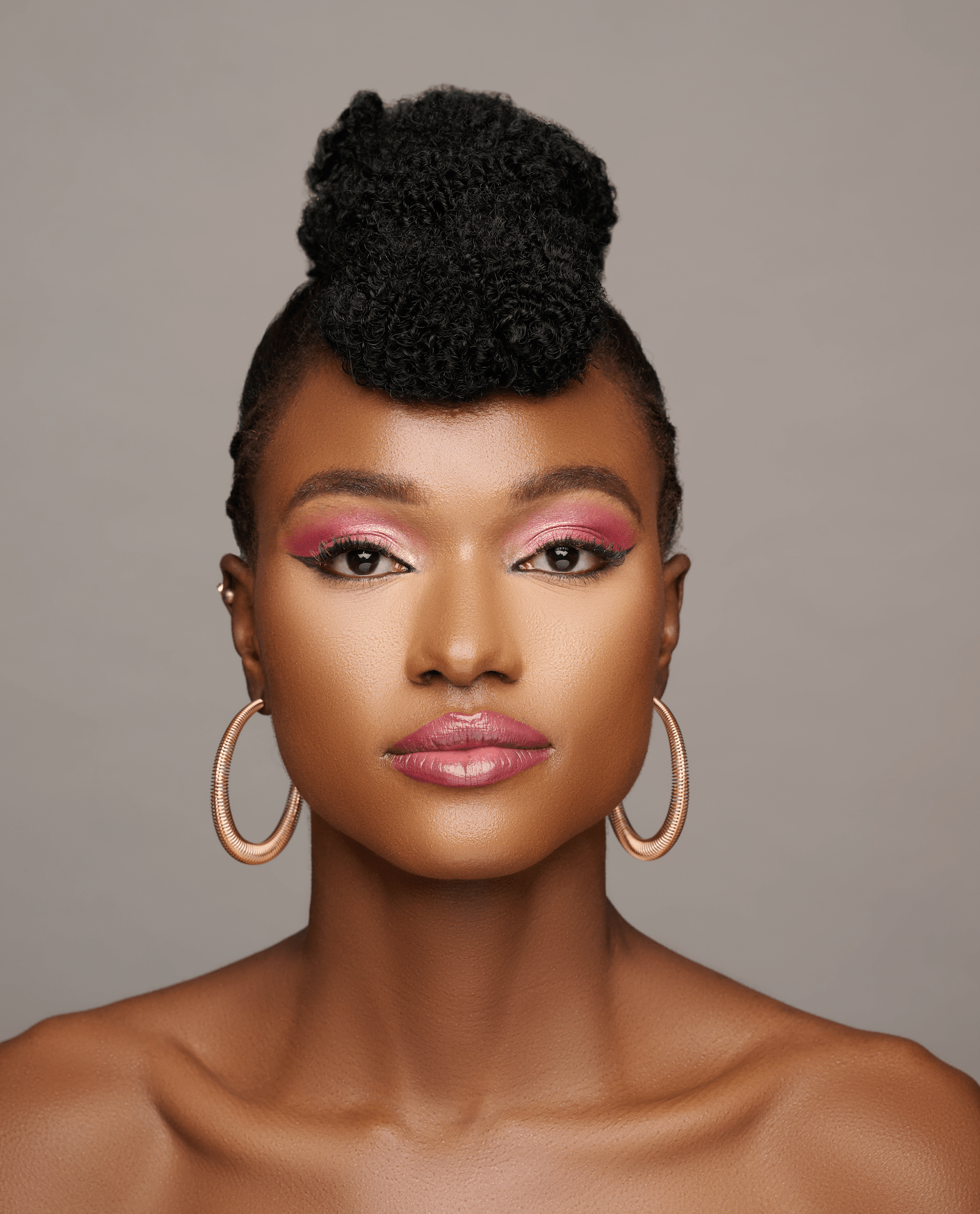 6CM Chunky Spring Style Statement Hoop Earrings - Fatisha Boutique