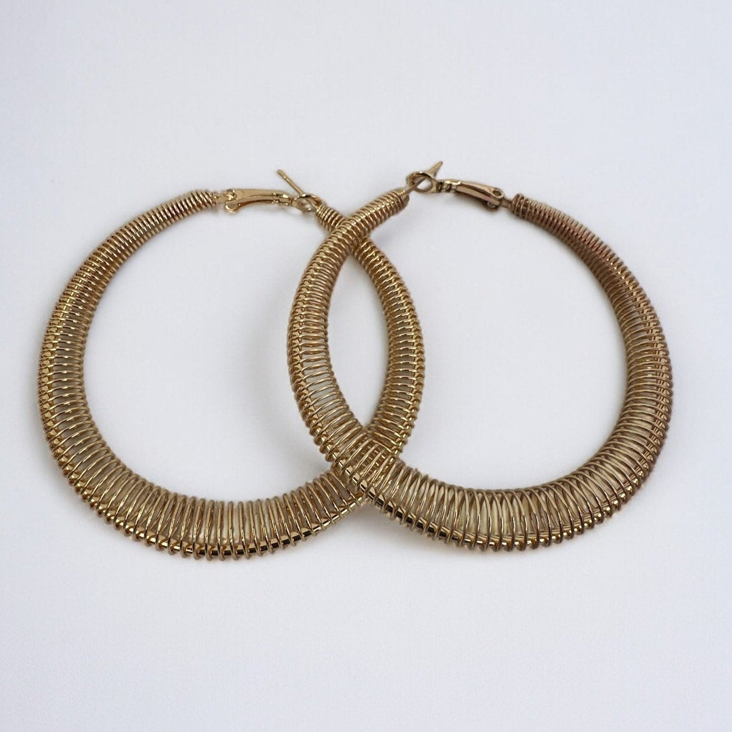 6CM Chunky Spring Style Statement Hoop Earrings - Fatisha Boutique
