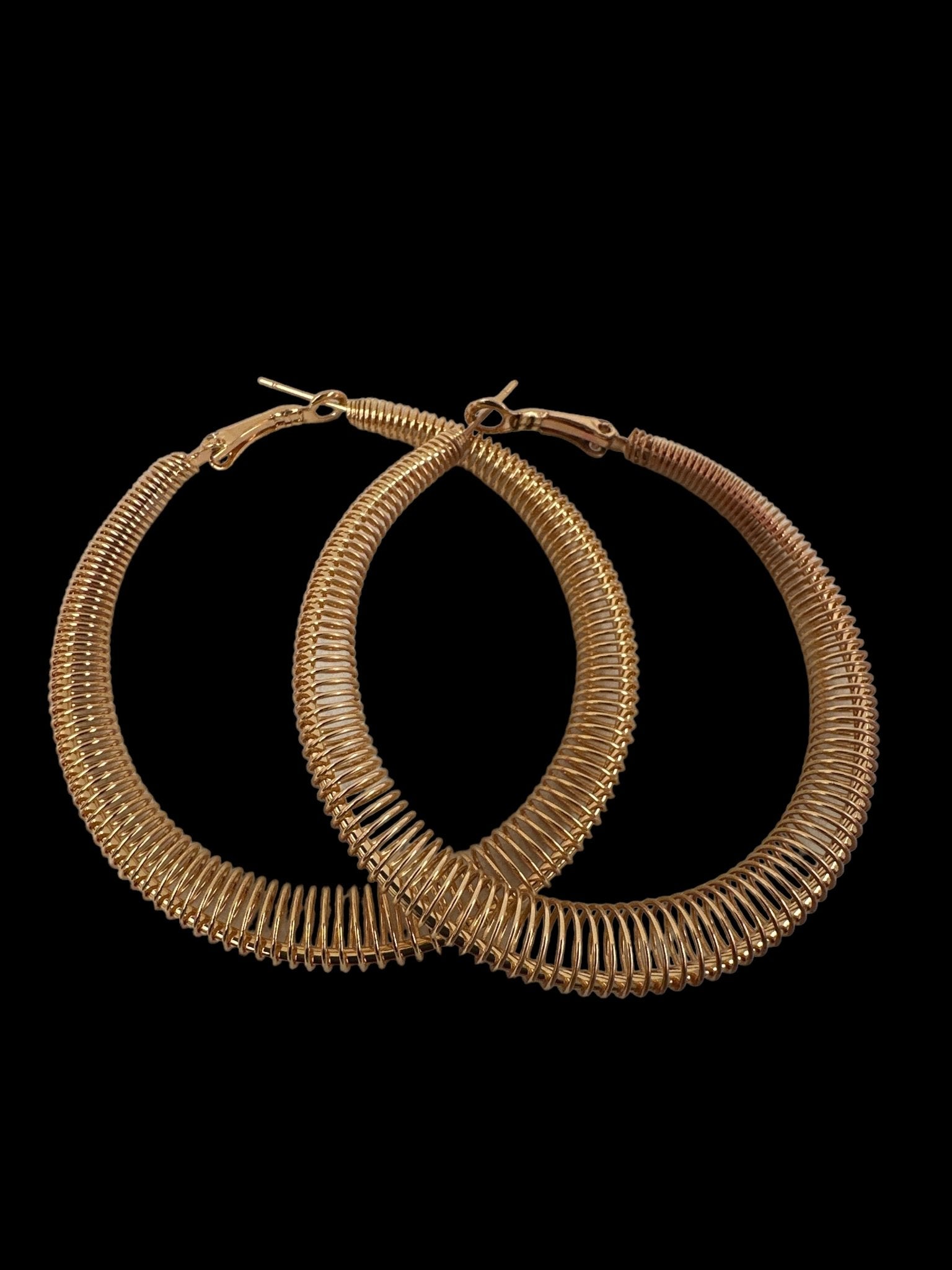 6CM Chunky Spring Style Statement Hoop Earrings - Fatisha Boutique