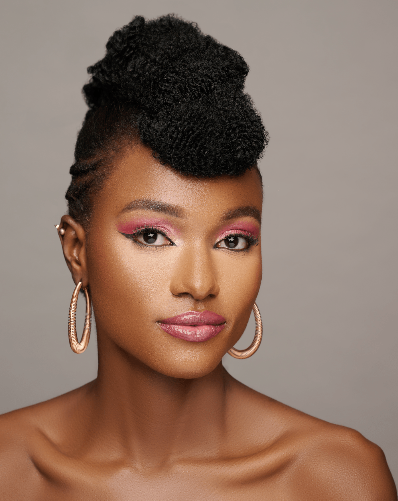 6CM Chunky Spring Style Statement Hoop Earrings - Fatisha Boutique