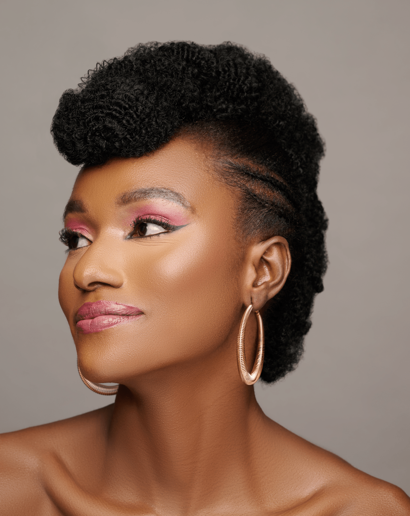 6CM Chunky Spring Style Statement Hoop Earrings - Fatisha Boutique