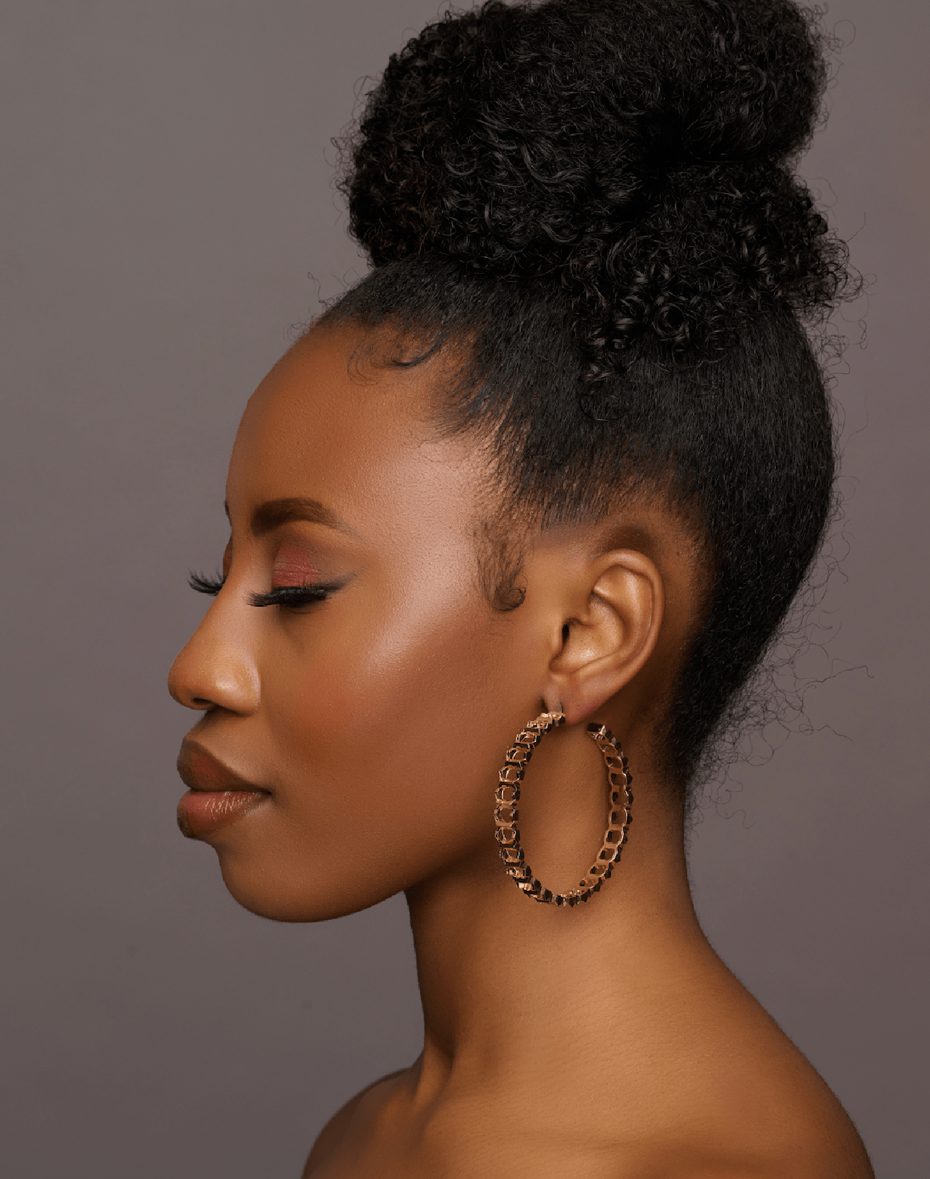 6CM Chunky Statement Hoop Earrings - Fatisha Boutique