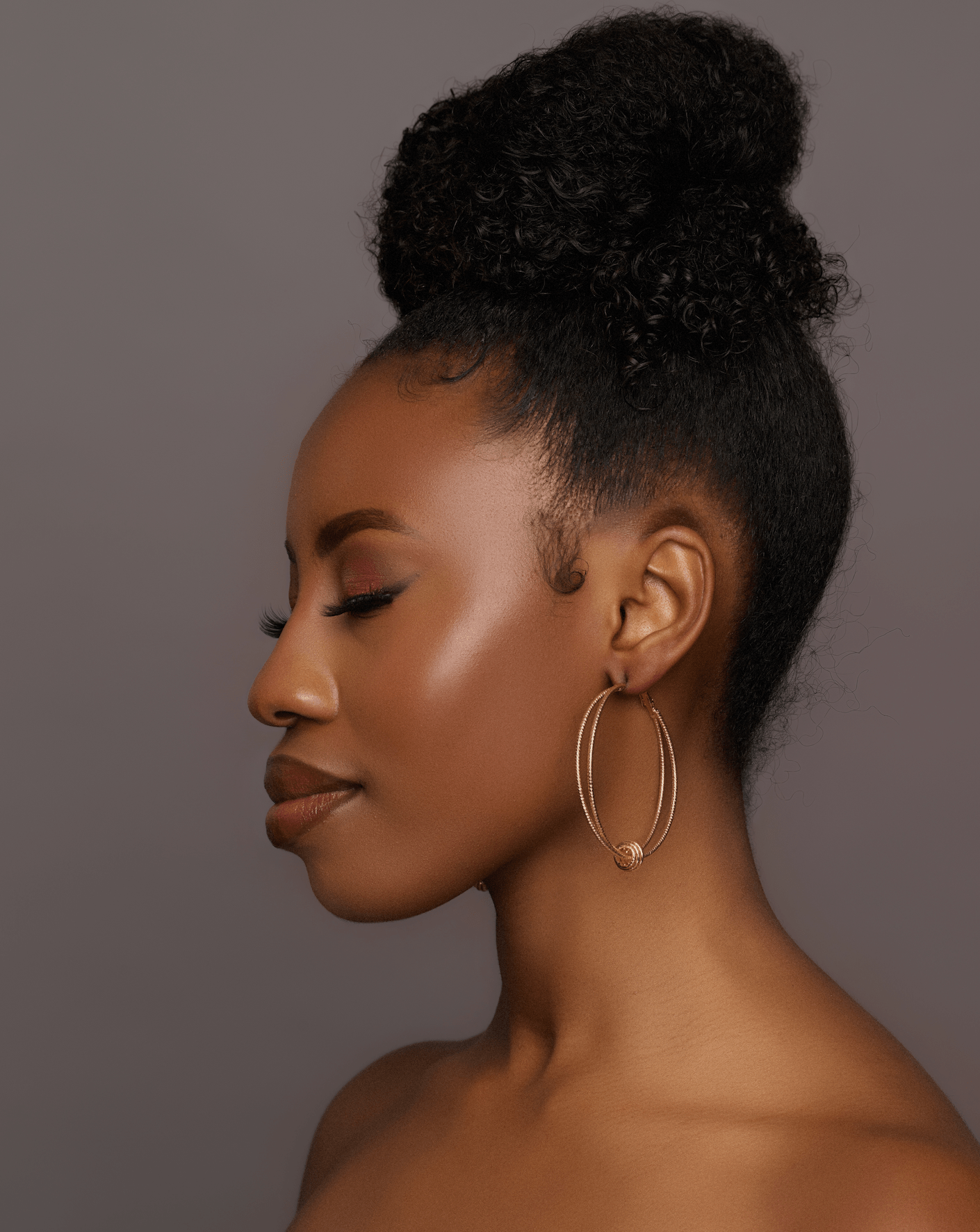 6CM Double Circles Statement Hoop Earrings - Fatisha Boutique