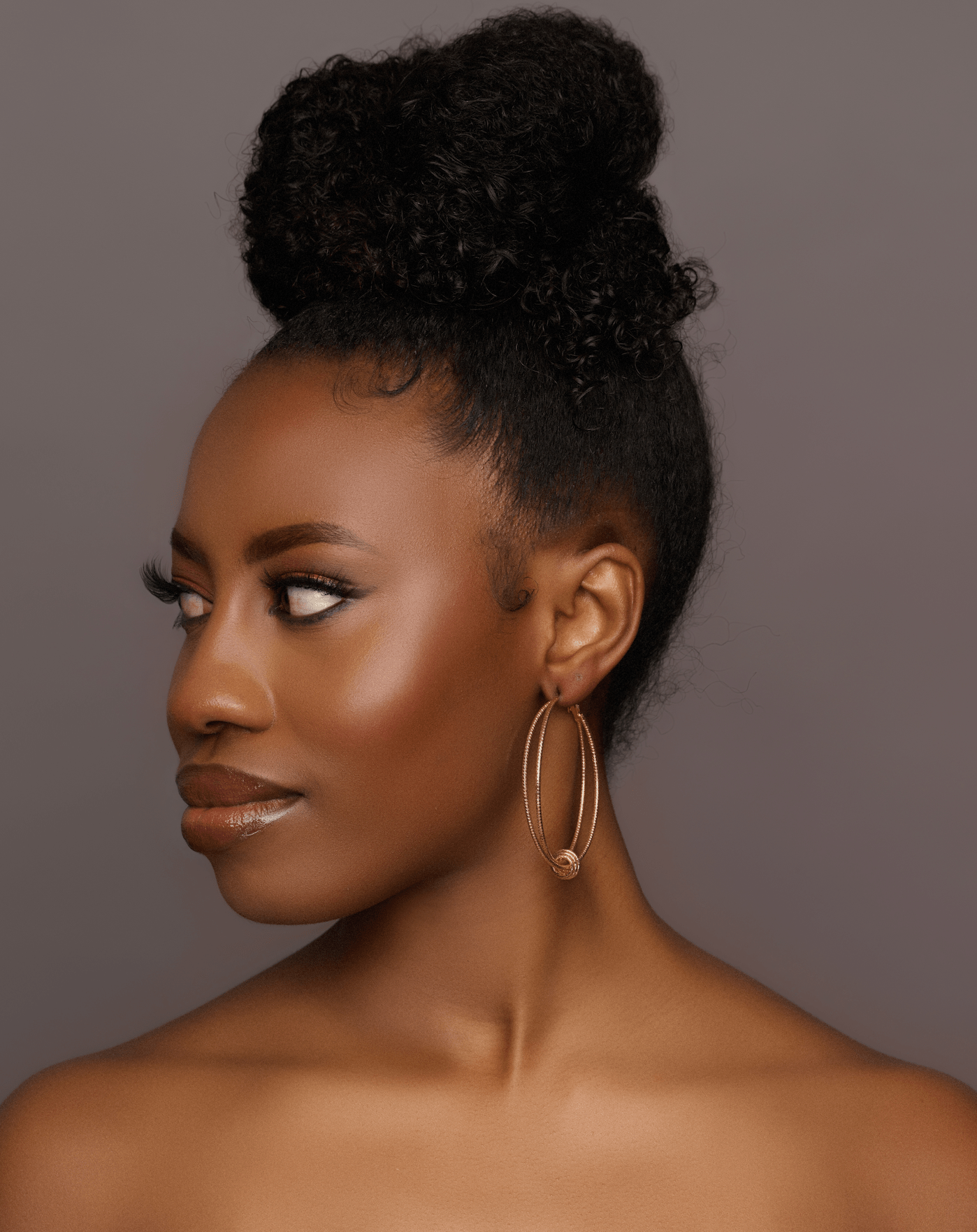 6CM Double Circles Statement Hoop Earrings - Fatisha Boutique