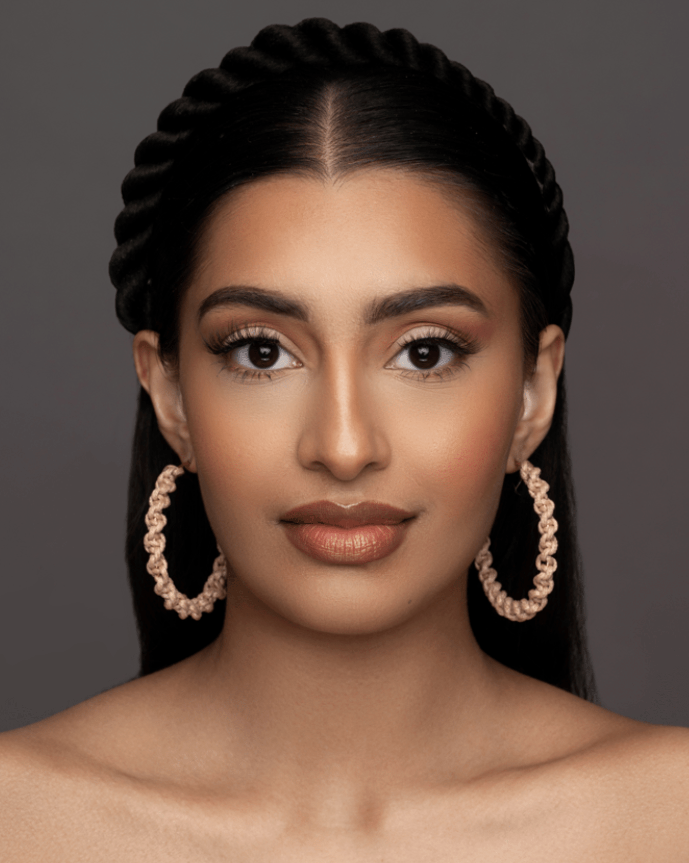 6CM Rafia Ethnic Hoop Earrings - Fatisha Boutique
