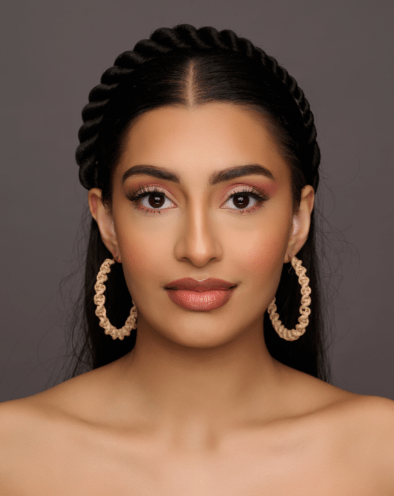 6CM Rafia Ethnic Hoop Earrings - Fatisha Boutique