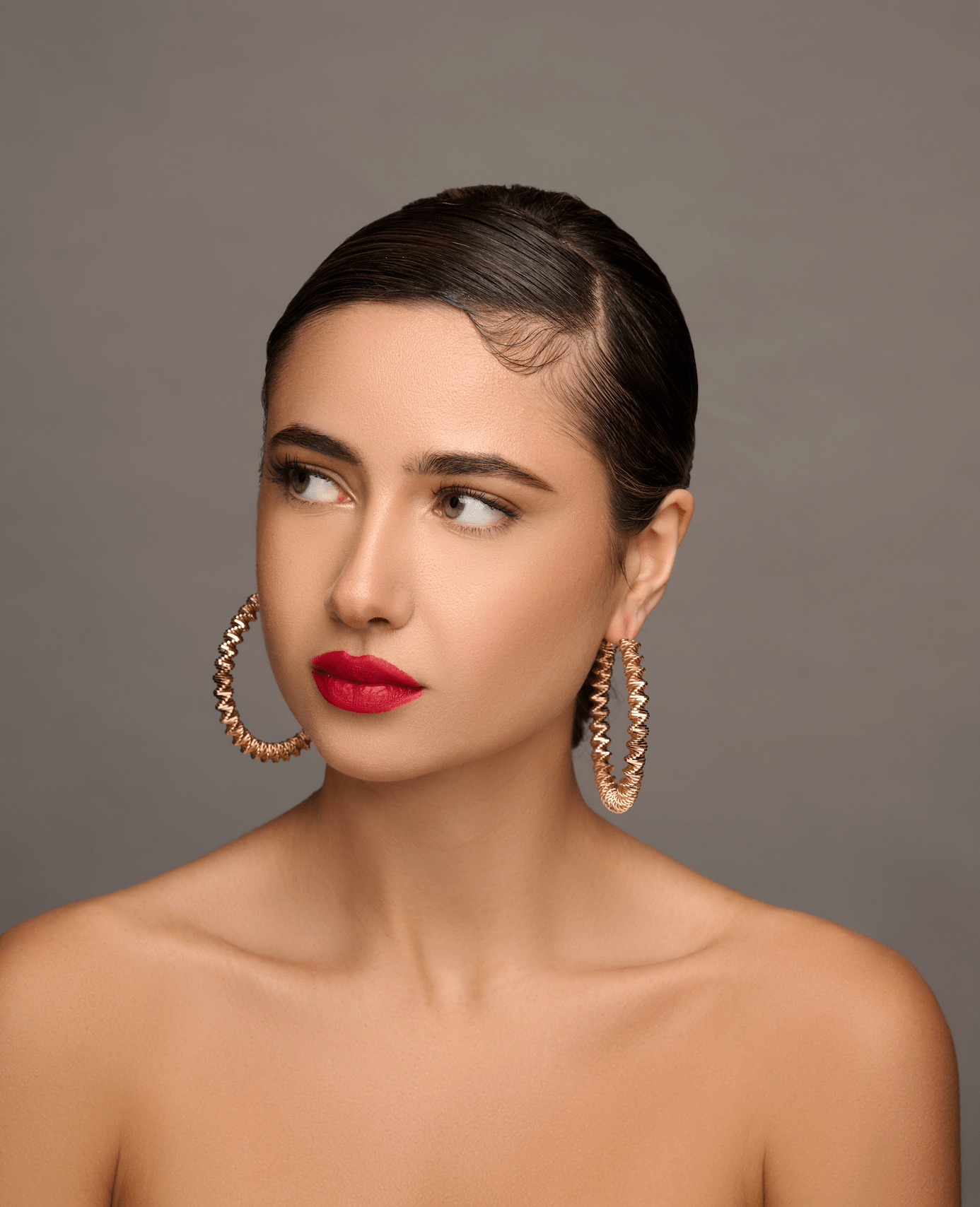 7CM Chunky Spiral Spring Metal Design Statement Hoop Earrings - Fatisha Boutique