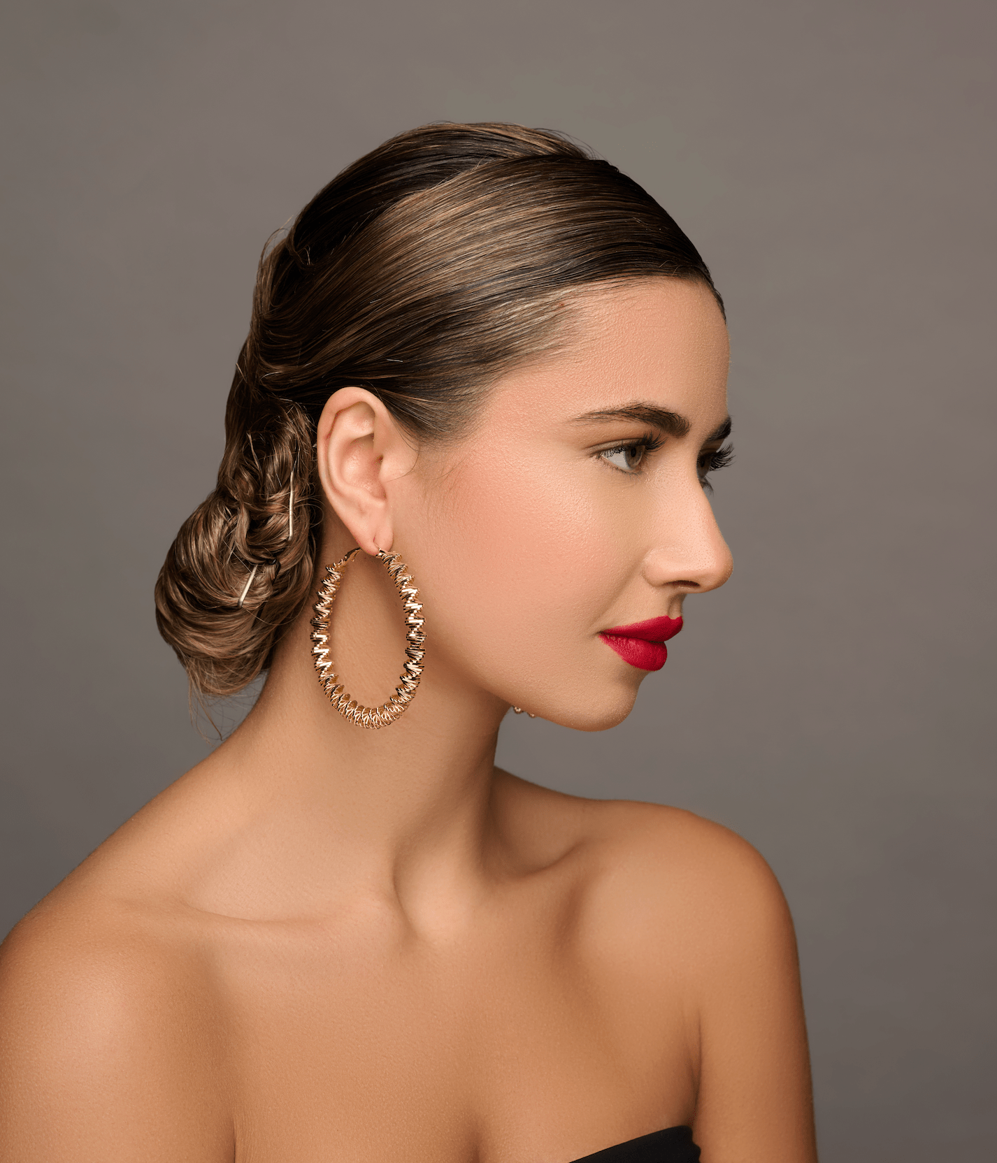 7CM Chunky Spiral Spring Metal Design Statement Hoop Earrings - Fatisha Boutique