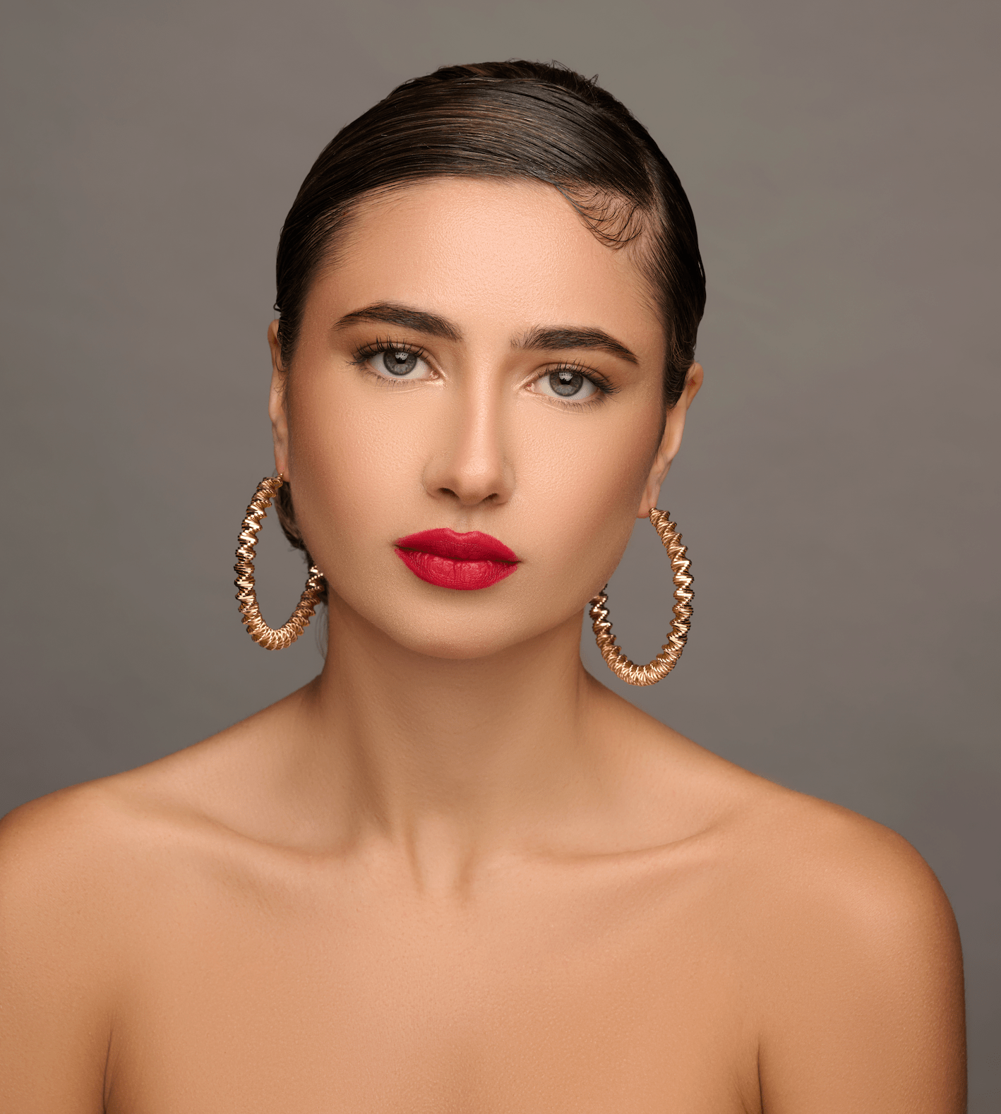 7CM Chunky Spiral Spring Metal Design Statement Hoop Earrings - Fatisha Boutique