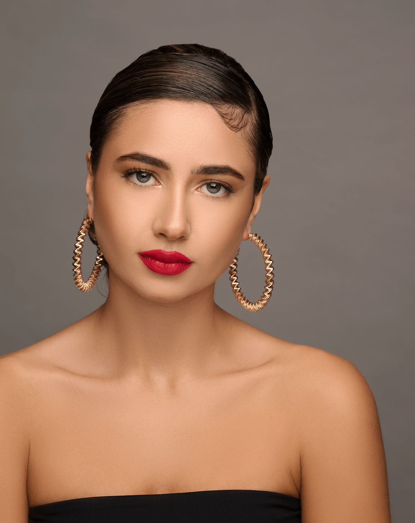 7CM Chunky Spiral Spring Metal Design Statement Hoop Earrings - Fatisha Boutique