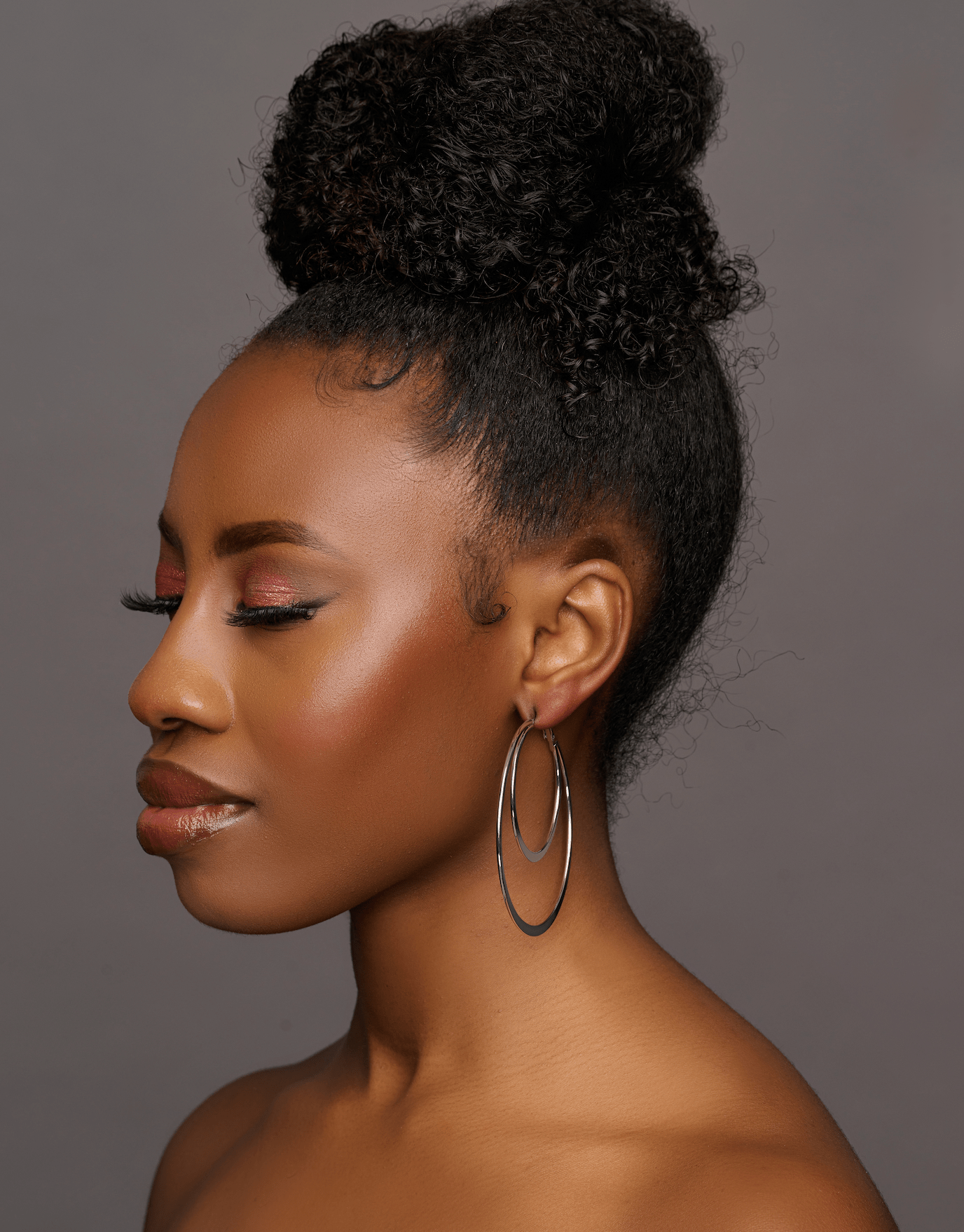7CM Double Circles Statement Hoop Earrings - Fatisha Boutique