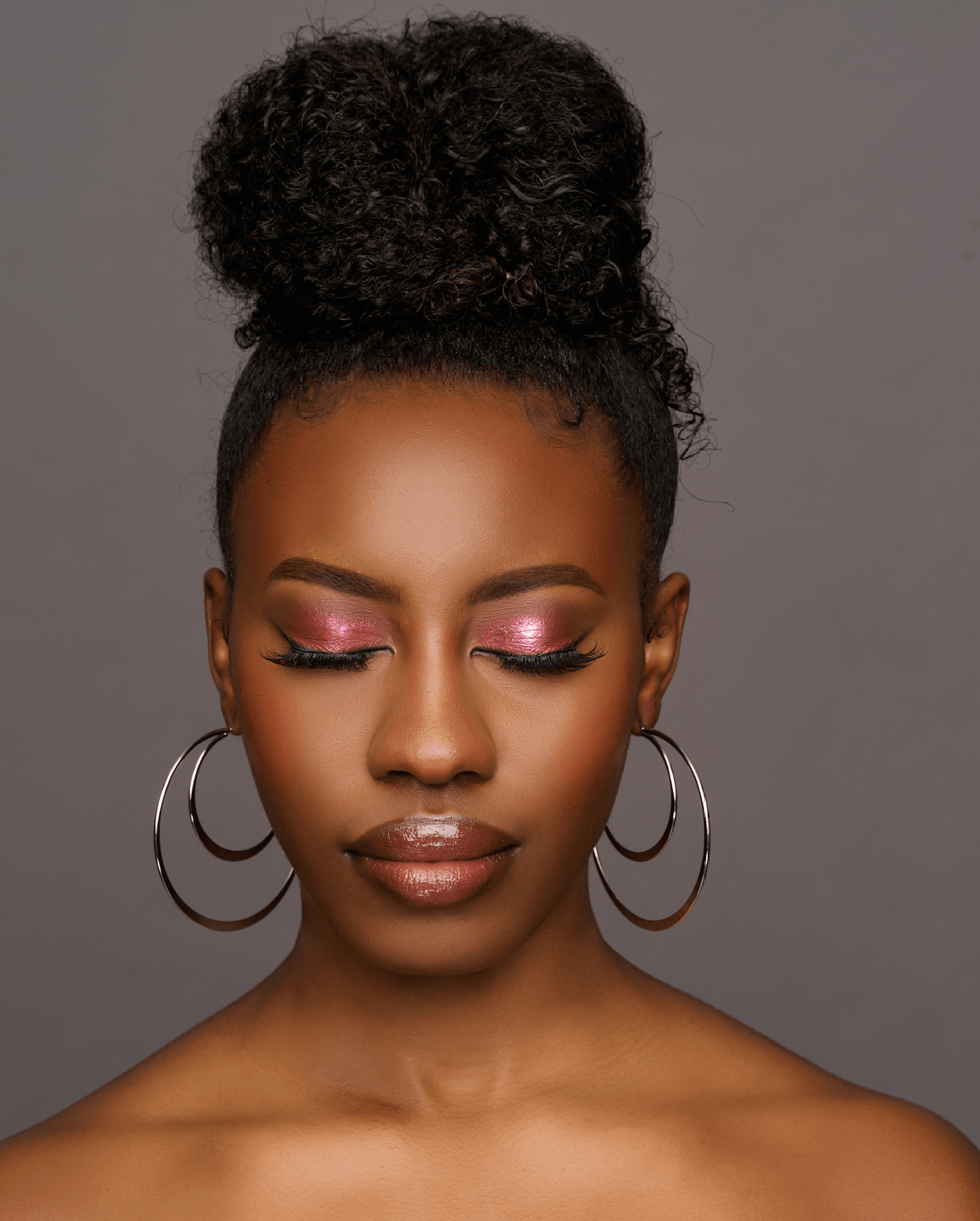 7CM Double Circles Statement Hoop Earrings - Fatisha Boutique