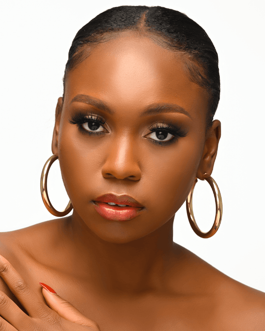 7cm Lightweight Chunky Hoop Earrings - Fatisha Boutique
