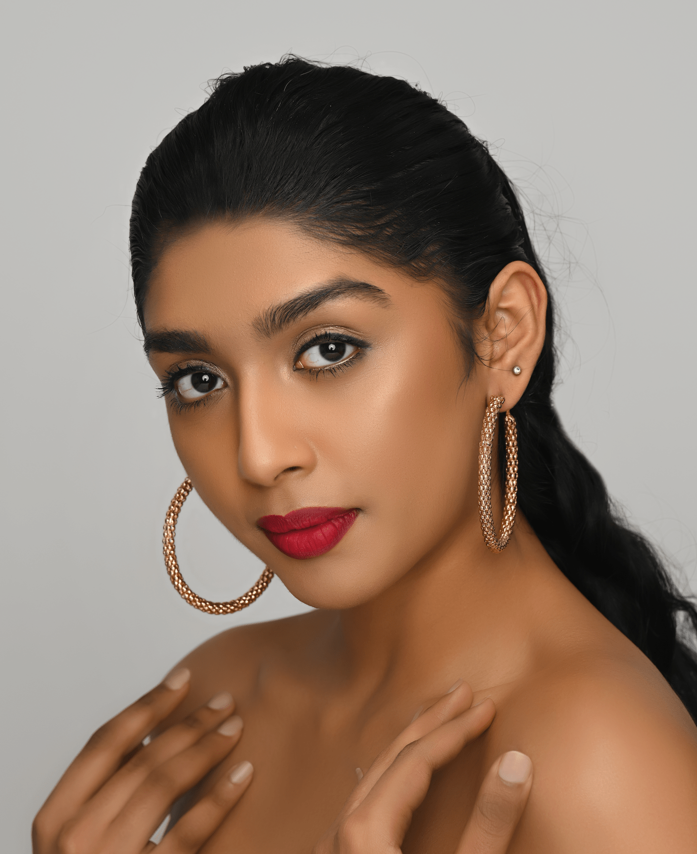 7CM Thick Chunky Statement Hoop Earrings - Fatisha Boutique