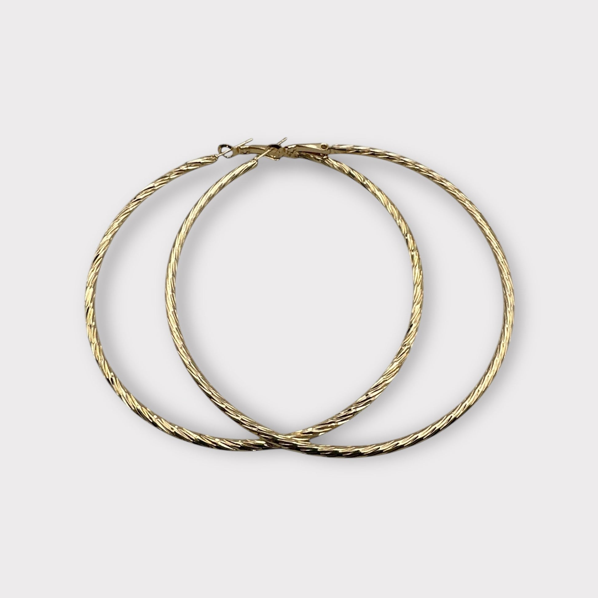 8CM Large Round Statement Hoop Earrings – Bold Lightweight Fashion Jewellery in Silver & Gold - Fatisha Boutique