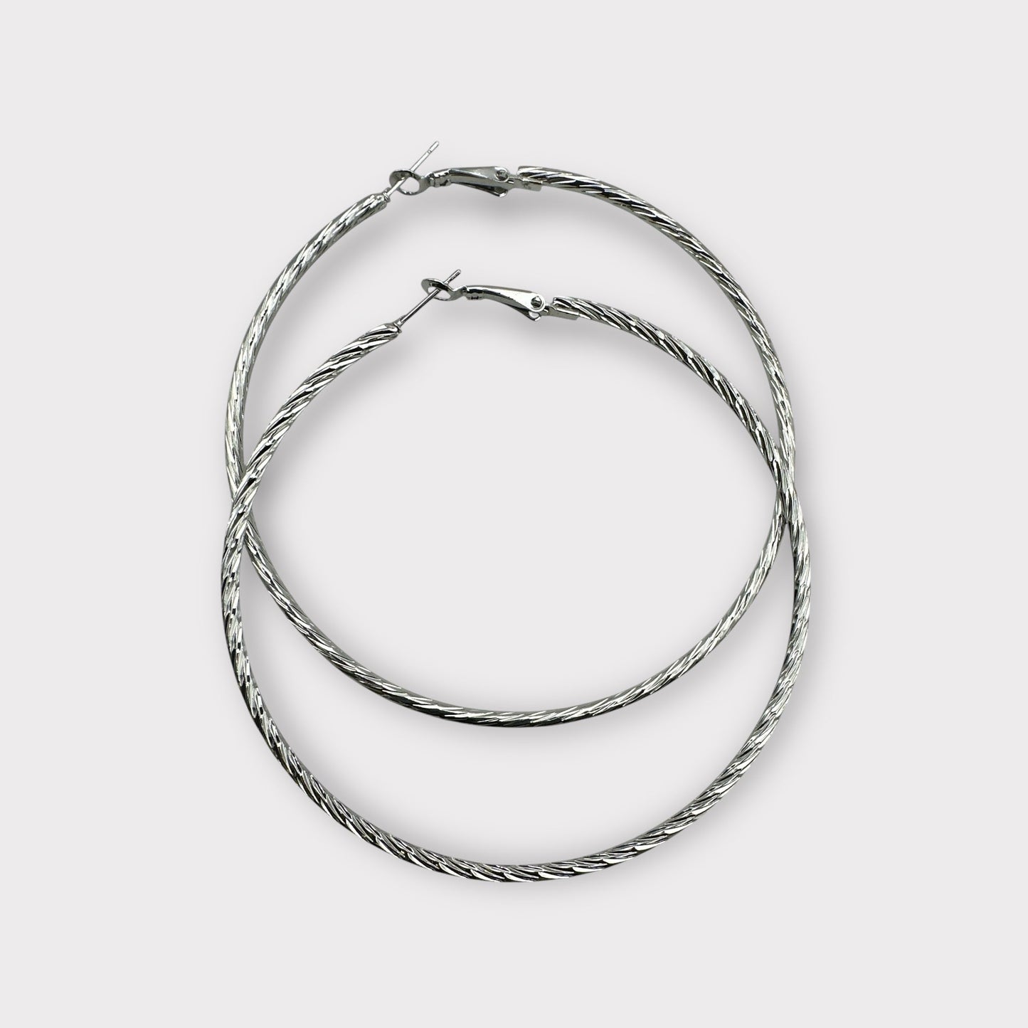 8CM Large Round Statement Hoop Earrings – Bold Lightweight Fashion Jewellery in Silver & Gold - Fatisha Boutique