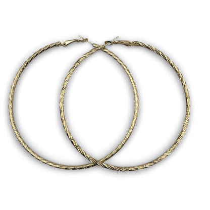 8CM Large Round Statement Hoop Earrings – Bold Lightweight Fashion Jewellery in Silver & Gold - Fatisha Boutique