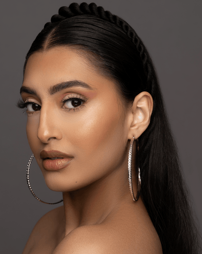 8CM Round Circle Statement Hoop Earrings - Fatisha Boutique