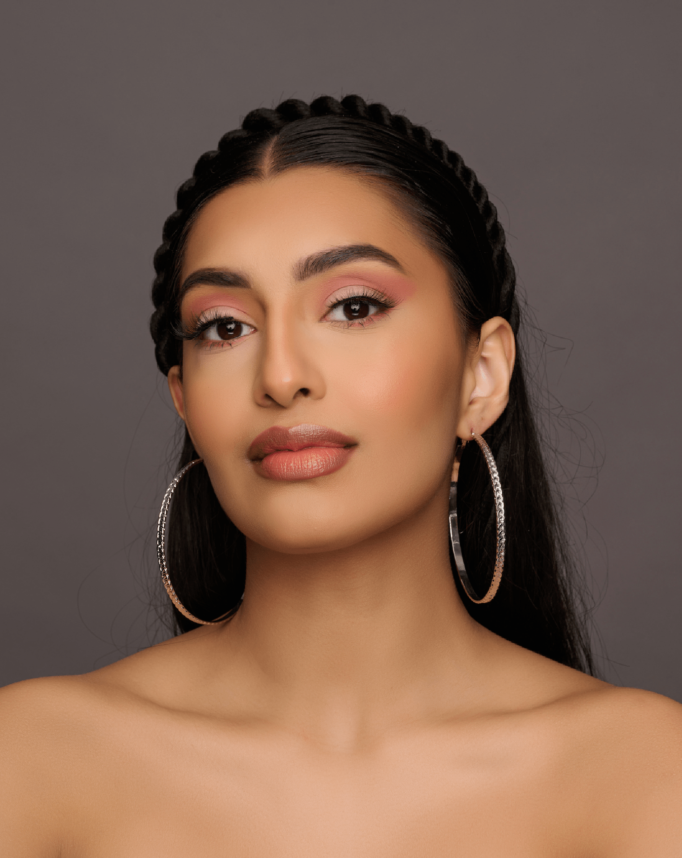 8CM Round Circle Statement Hoop Earrings - Fatisha Boutique