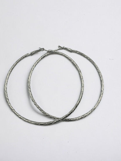 8CM Round Statement Hoop Earrings - Fatisha Boutique