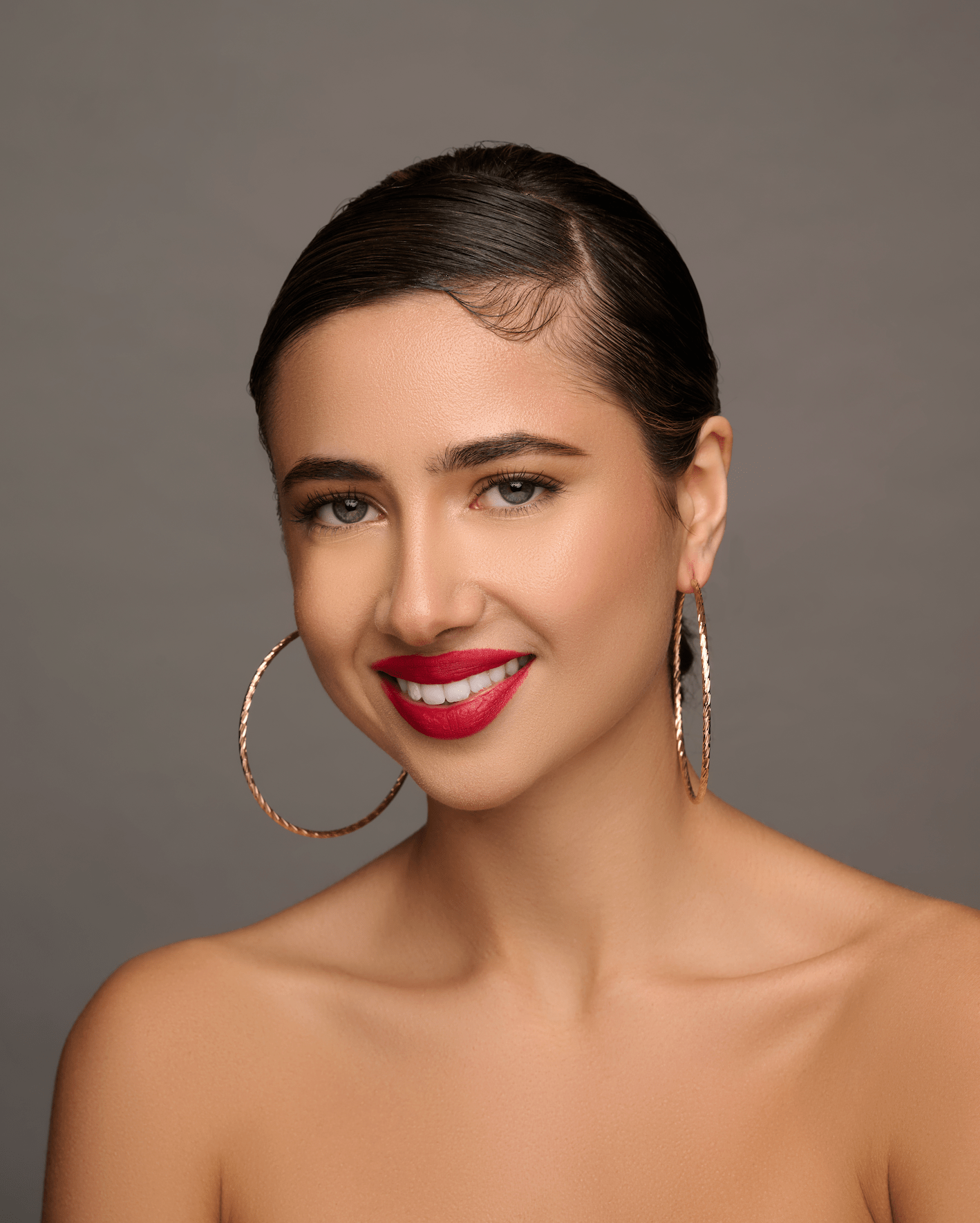 8CM Round Statement Hoop Earrings - Fatisha Boutique