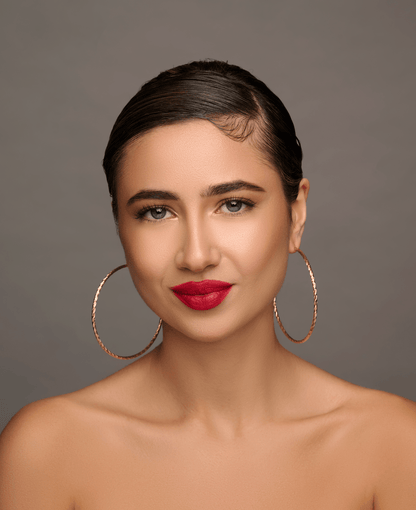 8CM Round Statement Hoop Earrings - Fatisha Boutique