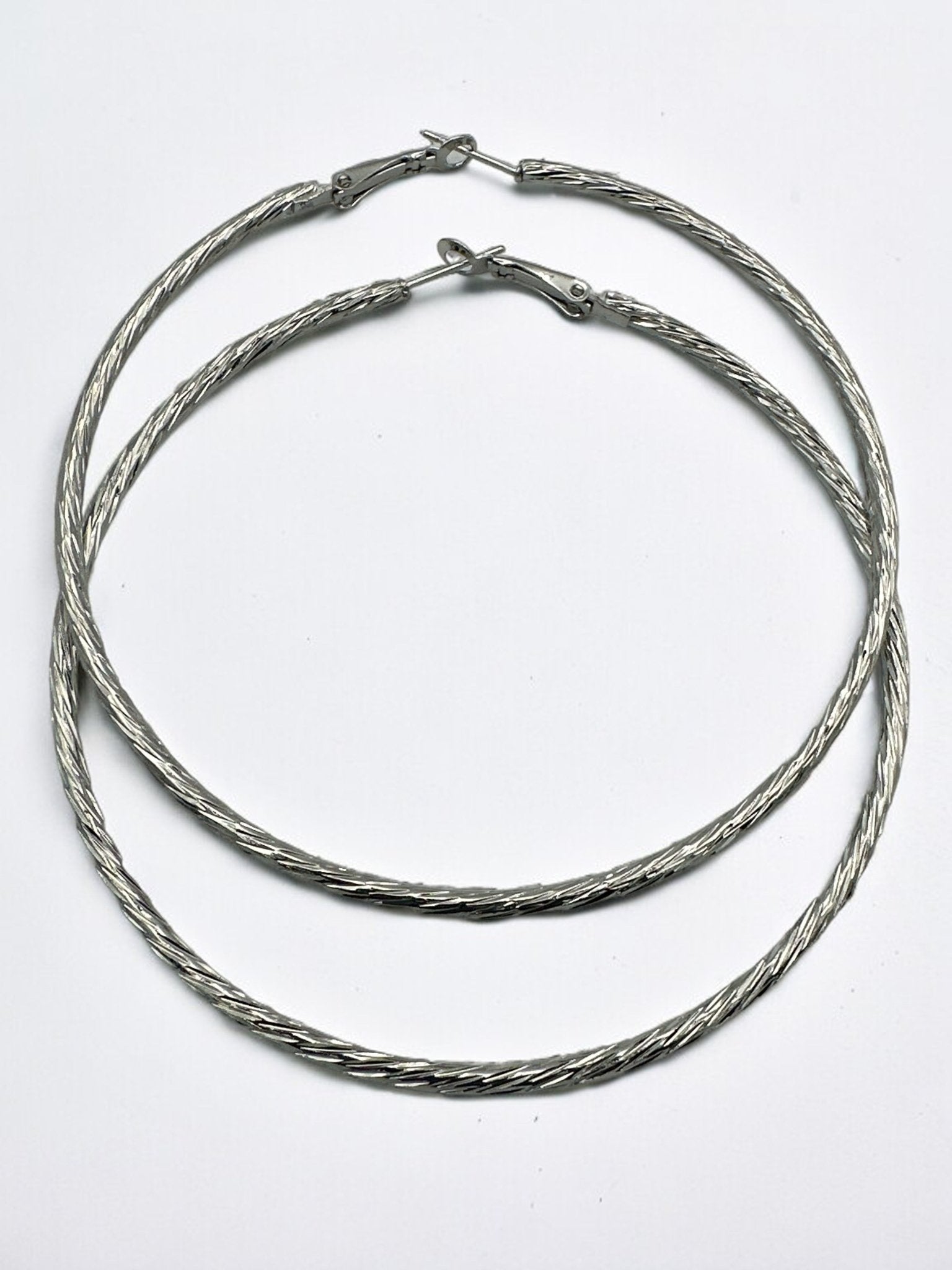 8CM Round Statement Hoop Earrings - Fatisha Boutique