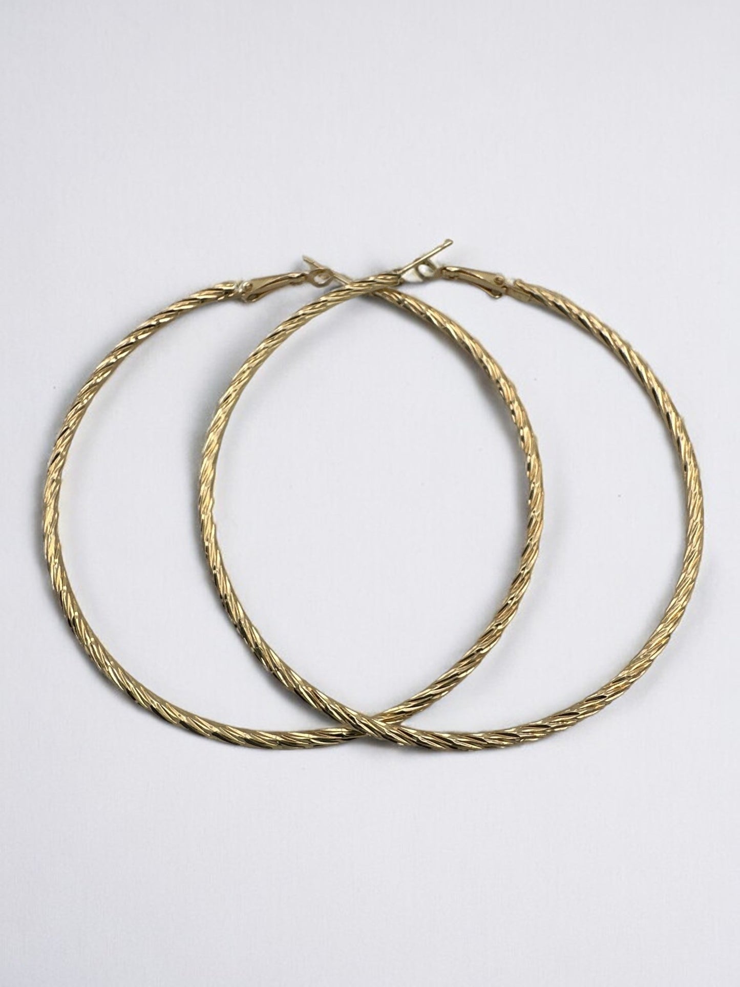8CM Round Statement Hoop Earrings - Fatisha Boutique