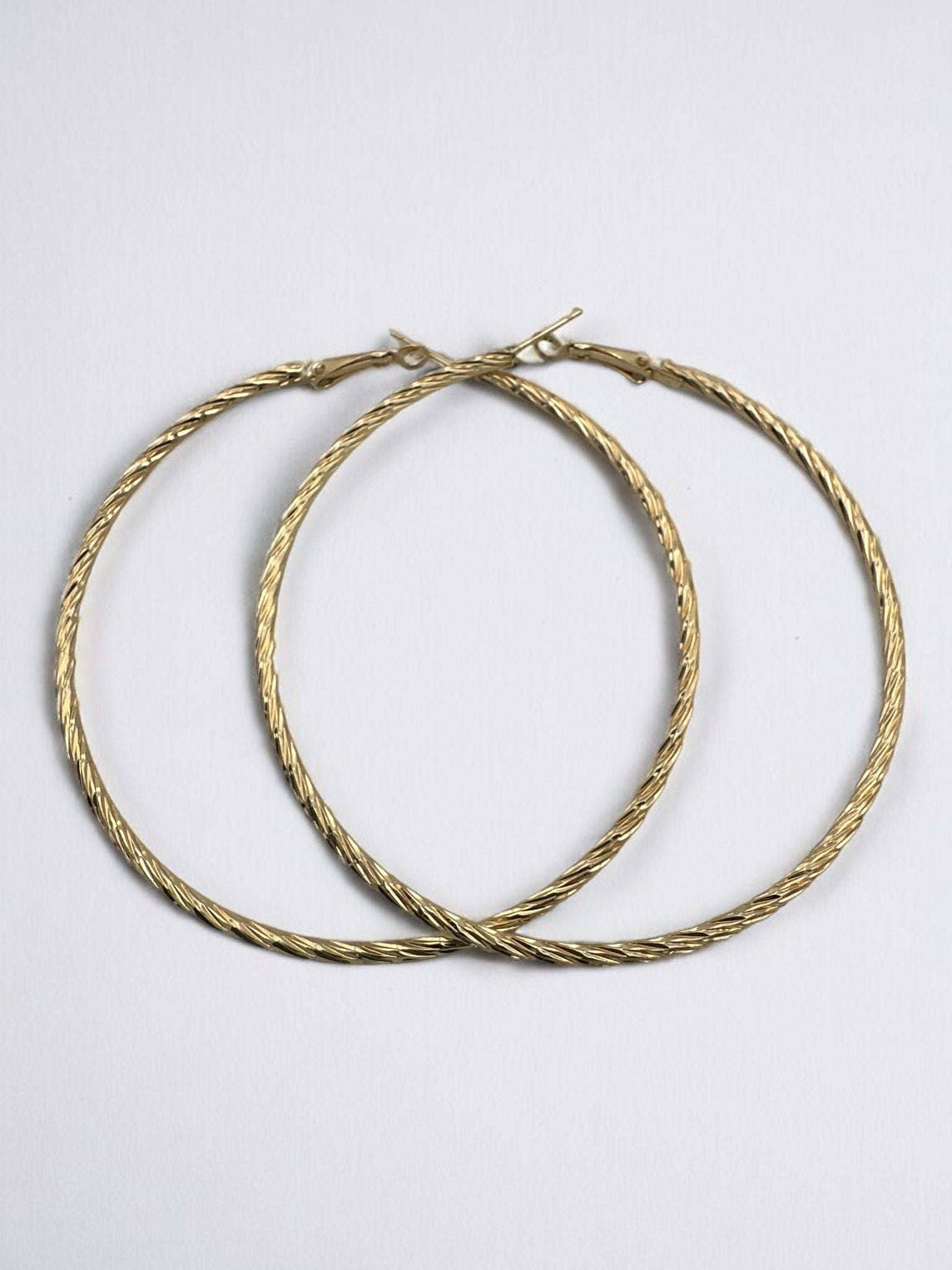 8CM Round Statement Hoop Earrings - Fatisha Boutique