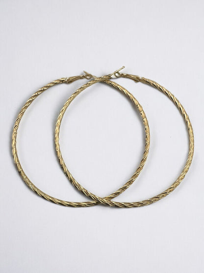 8CM Round Statement Hoop Earrings - Fatisha Boutique