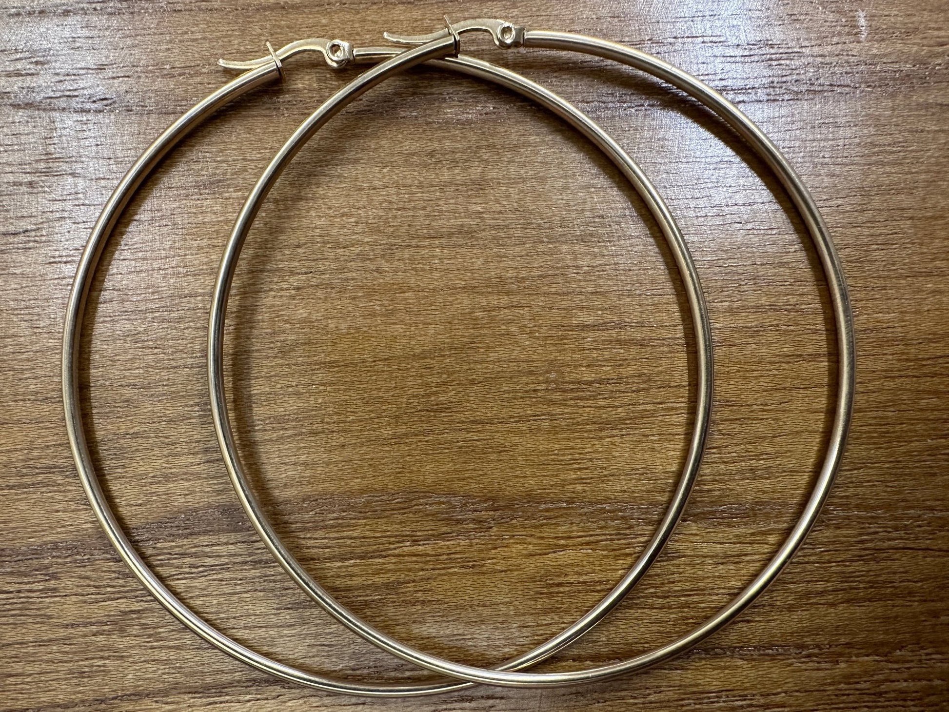 8CM Stainless Steel Statement Hoop Earrings - Fatisha Boutique
