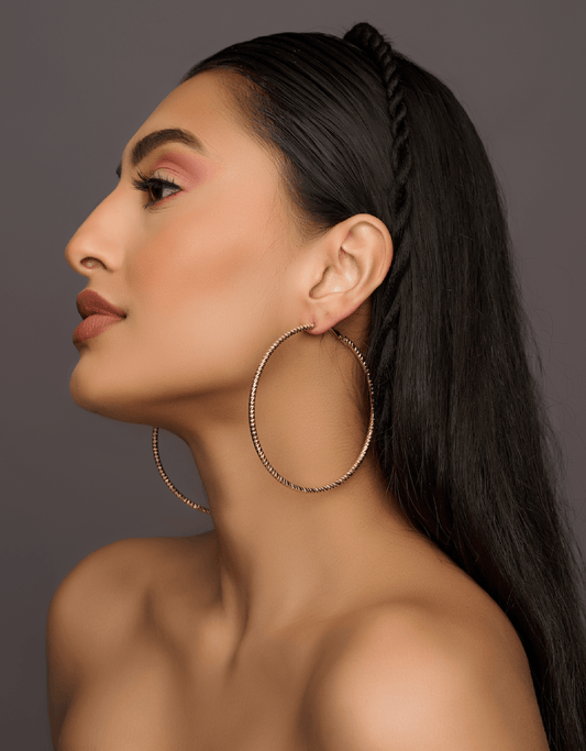 8CM Statement Hoop Earrings - Fatisha Boutique