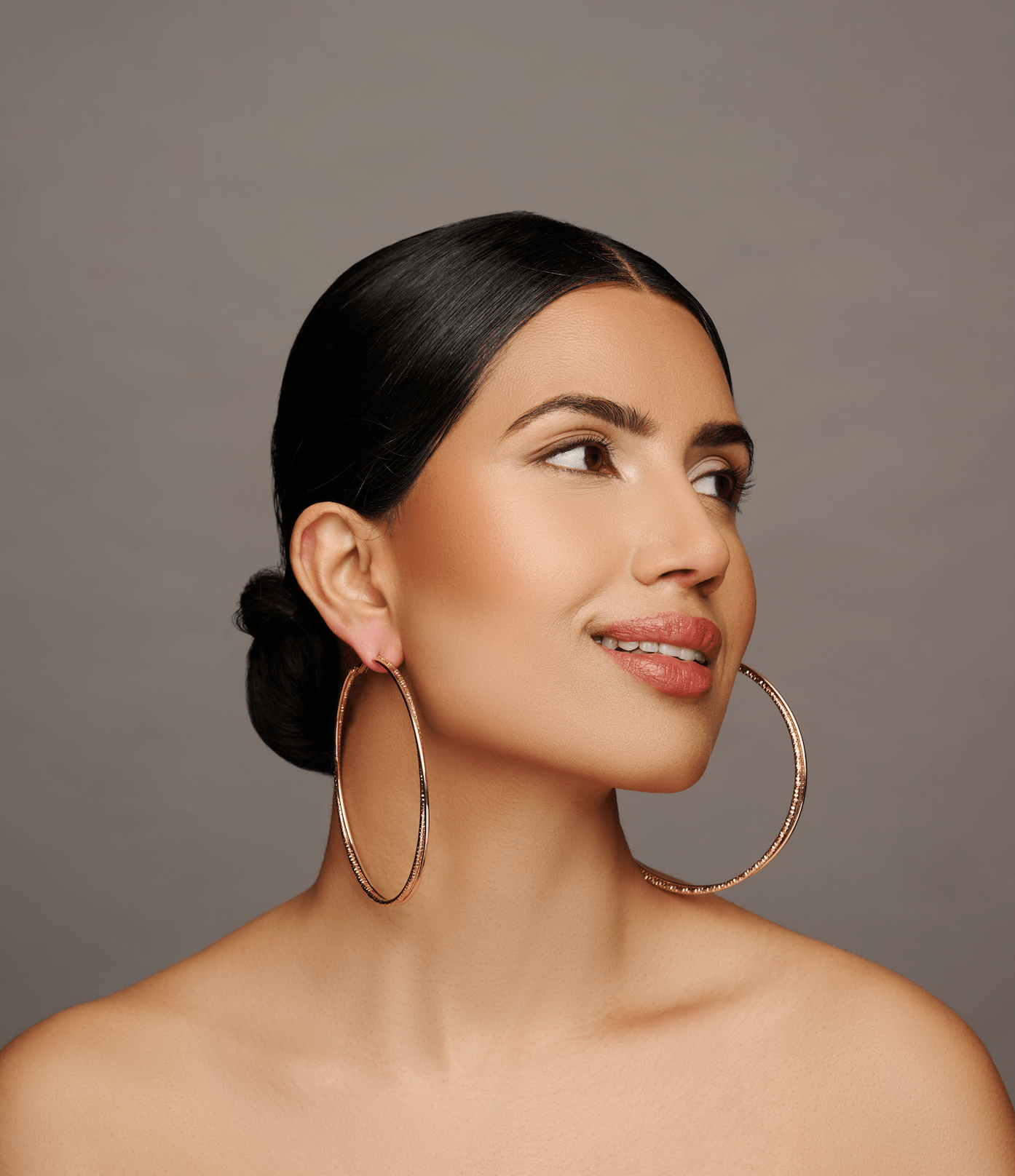 9CM Round Doubled Hoops Statement Hoop Earrings - Fatisha Boutique