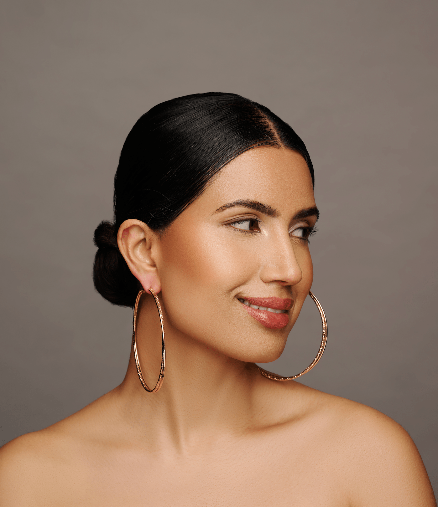 9CM Round Doubled Hoops Statement Hoop Earrings - Fatisha Boutique