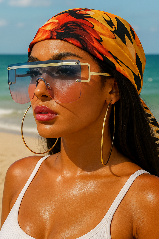 Oversized Trendy UV400 Square Sunglasses – Gradient Lens Shades for Women - Fatisha Boutique #