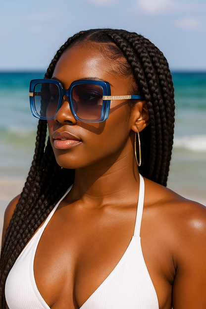 Oversized Square Sunglasses for Women – UV400 Gradient Lens | Free UK Shipping - Fatisha Boutique #