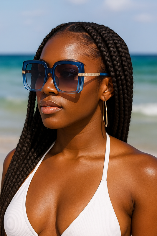 Oversized Square Sunglasses for Women – UV400 Gradient Lens | Free UK Shipping - Fatisha Boutique #