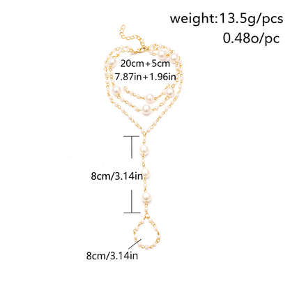 Pearl Barefoot Sandals (Pair) – Elegant Boho Foot Jewellery for Beach, Wedding & Summer | Free UK Shipping Included - Fatisha Boutique #