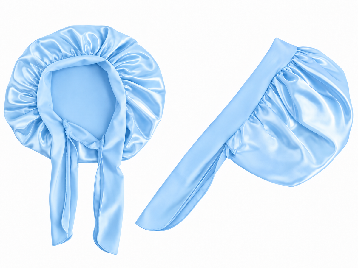Kids Satin Bonnet Cap with Tie Bow – Ages 1–5 Years Fatisha Boutique