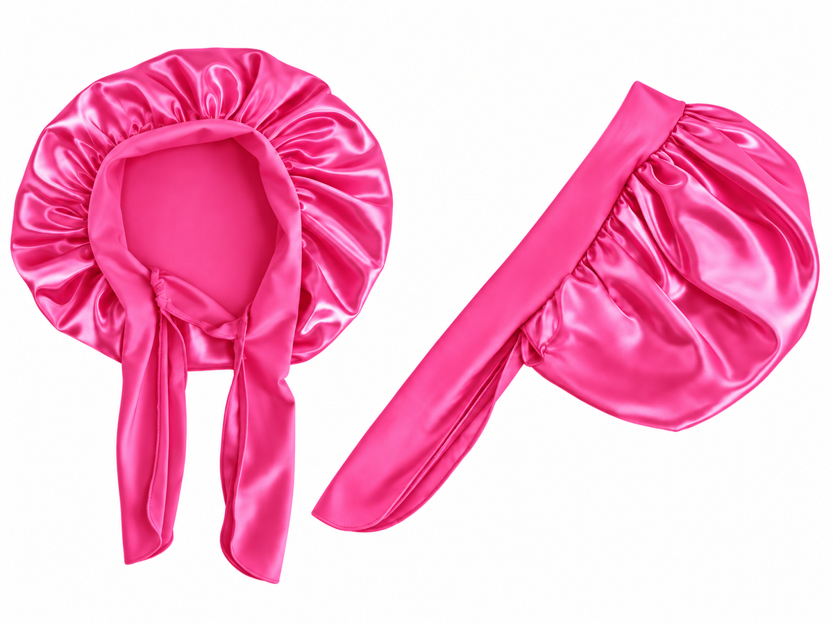 Kids Satin Bonnet Cap with Tie Bow – Ages 1–5 Years Fatisha Boutique