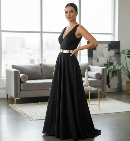 Elegant Glamorous Metal Sleek Sculpted Sophisticated Waist Belt – Gold & Silver in Two Adjustable Sizes - Fatisha Boutique #