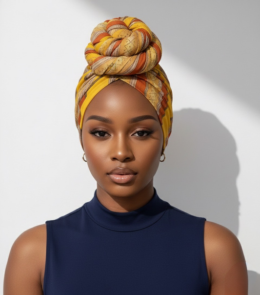 Yellow Multicolour Printed Lightweight Fabric – Versatile Hijab, Scarf & Headwrap for Fashion, Modest Wear & Styling