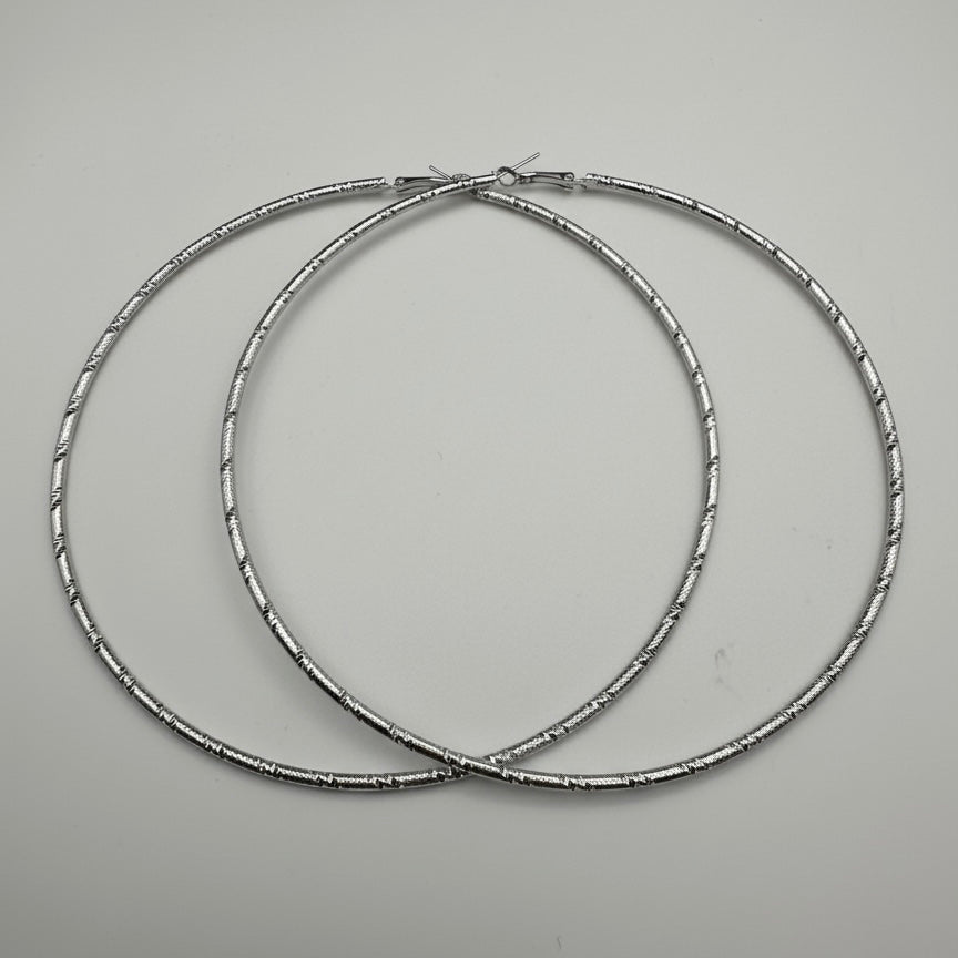 Oversized Chunky Hoop Earrings – 12cm Bold Statement Hoops | Gold or Silver | Fatisha Boutique - Fatisha Boutique #