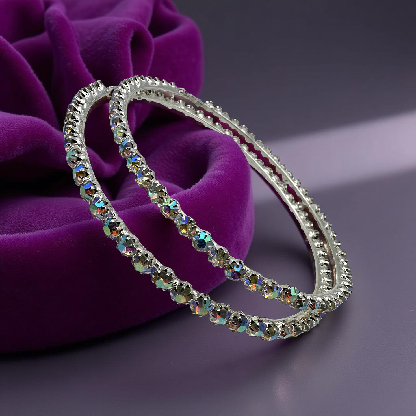 12cm Rhinestone Oversized Statement Hoop Earrings – Glam Party Jewellery - Fatisha Boutique #
